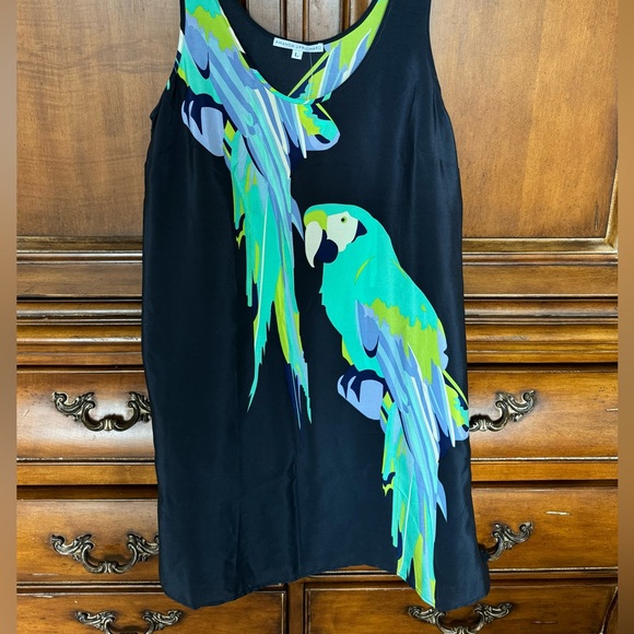 Amanda Uprichard Silk Parrot Tank Dress Gorgeous colors!  NWT - Picture 6 of 6